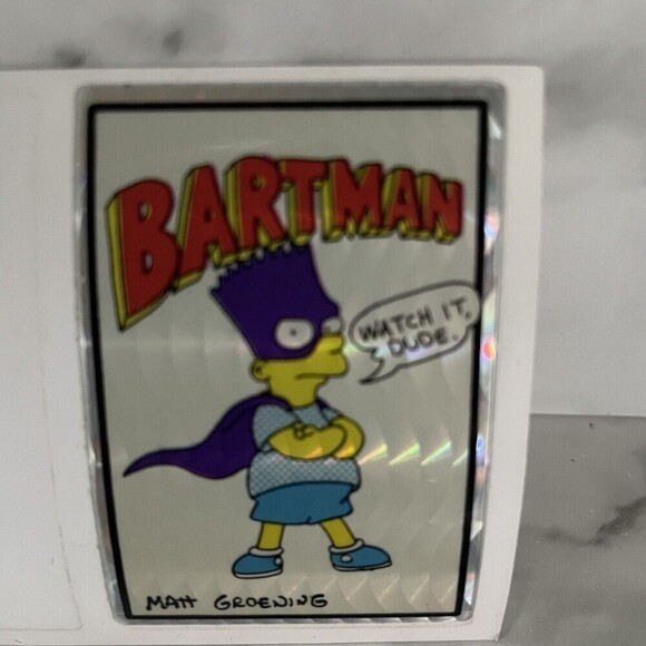 Vintage Lot of 6 The SIMPSONS Vending Machine Prism Stickers Bart Homer Marge - Picture 9 of 9